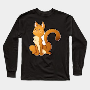 Space Cat - Orange Tabby Version Two Long Sleeve T-Shirt